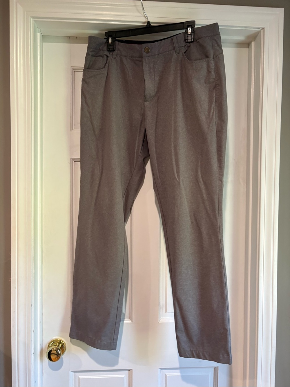 PUMA Men’s Gray Golf Pants 36W 32L Polyester Solid Regular Fit